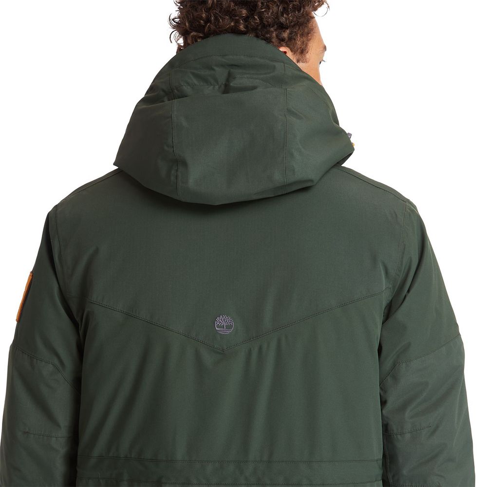 Geaca Timberland Barbati Verzi Inchis - Outdoor Heritage Ecoriginal Parka With Dryvent™ Technology -